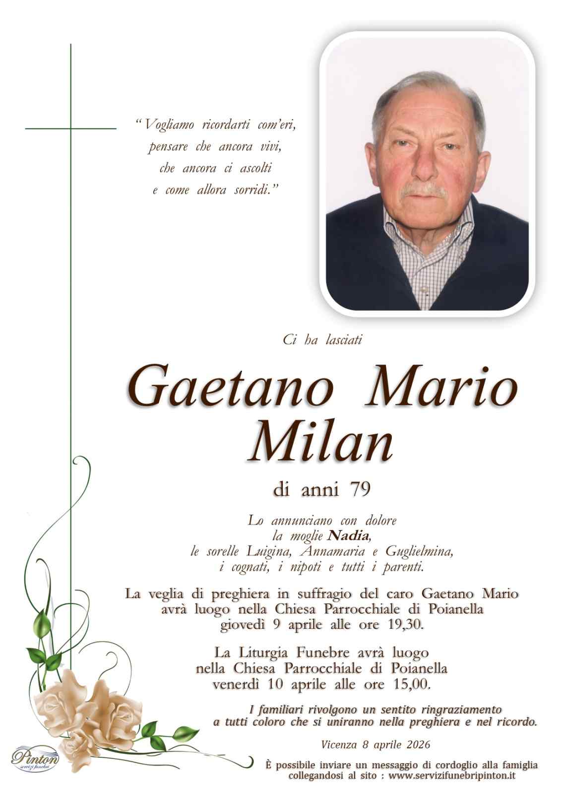 Immagine per Gaetano Mario Milan