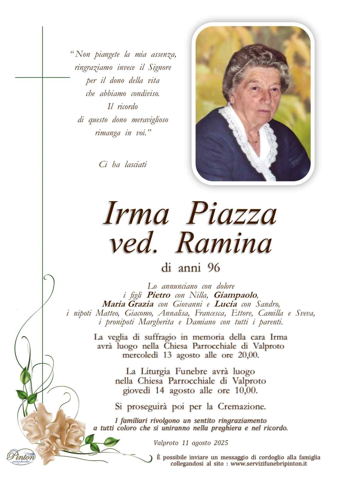 Immagine per Irma Piazza