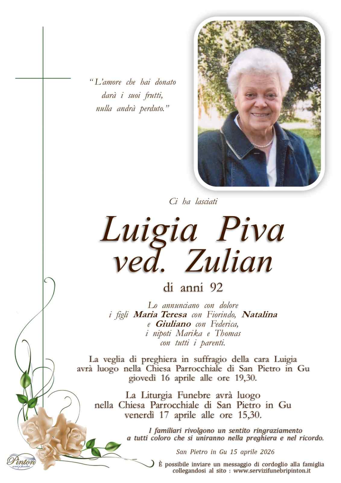 Immagine per Luigia Piva